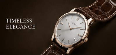 Timeless Elegance 腕表横版视觉